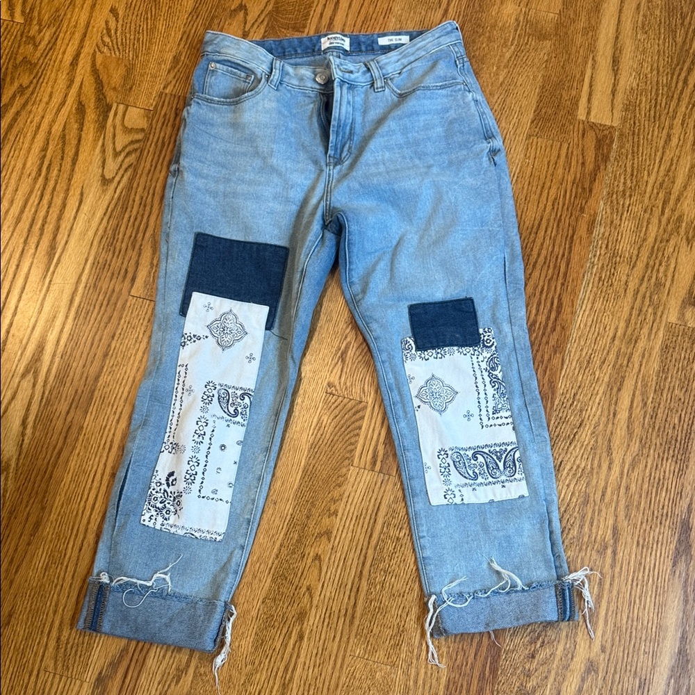 Kenzie patch vintage slim jeans